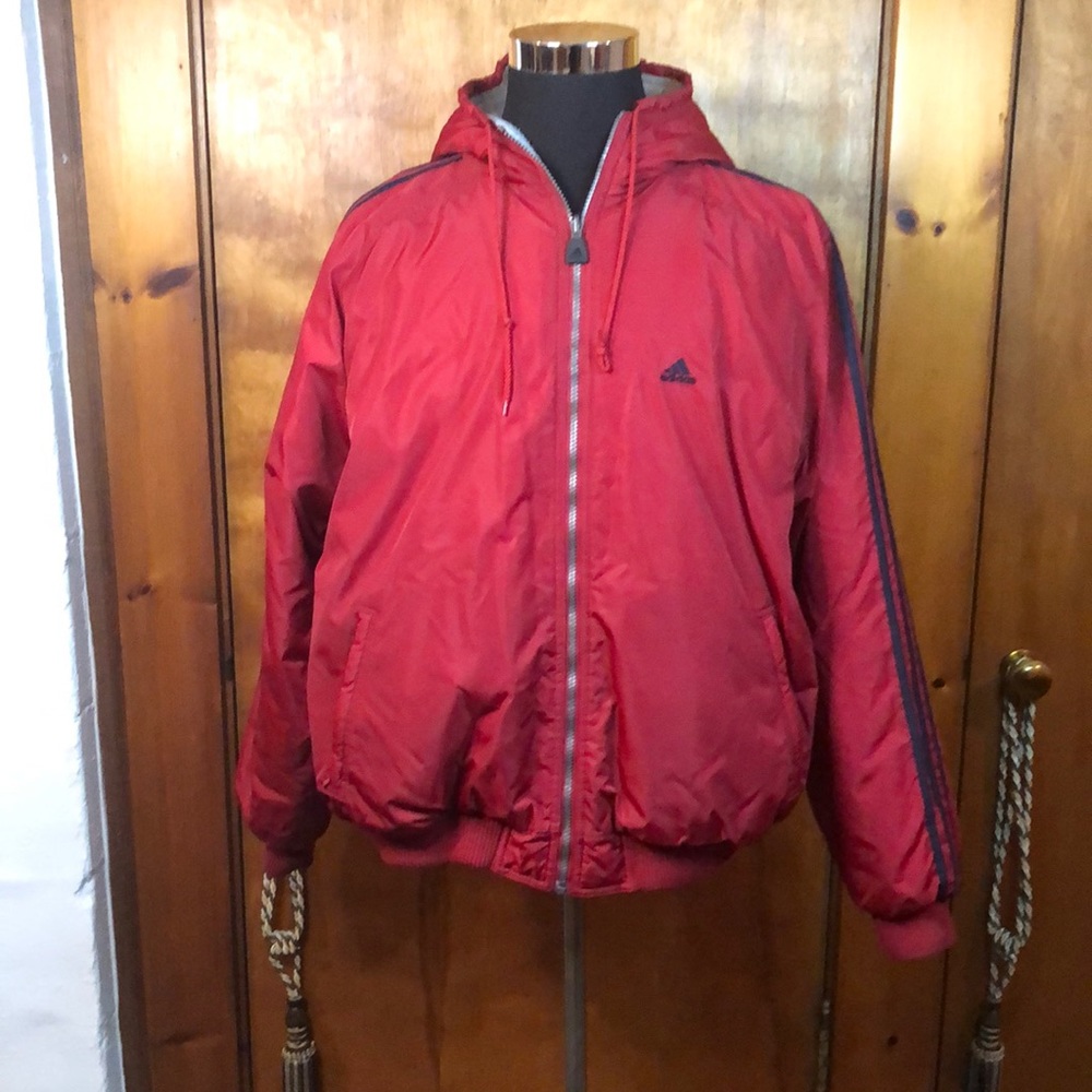 Reversible Adidas Fleece/Nylon Jacket. Size XL.